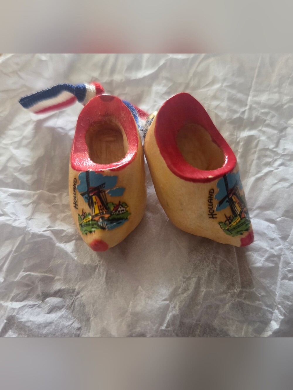 Mini Wooden Clogs Red